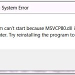 Tricks to fix msvcr80.dll is missing Error