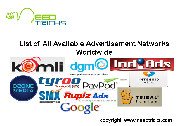 list of ad networks