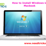 How to Install Windows in Macbook