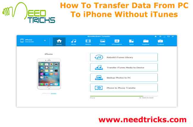 How To Transfer Data From PC To iPhone Without iTunes