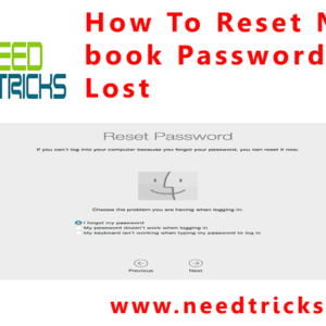 How To Reset Macbook Password If Lost