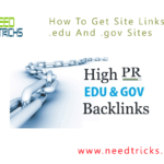 How To Get Site Links on .edu And .gov Sites