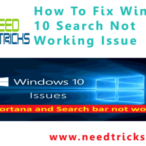 How To Fix Windows 10 Search Not Working Issue