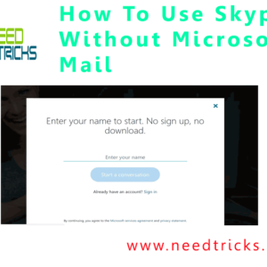 How To Use Skype Without Microsoft Mail