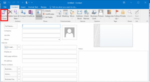 Add Contacts to Outlook